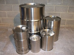 Steel Drums - 210 litre Open Top and Tight Head. UN approved